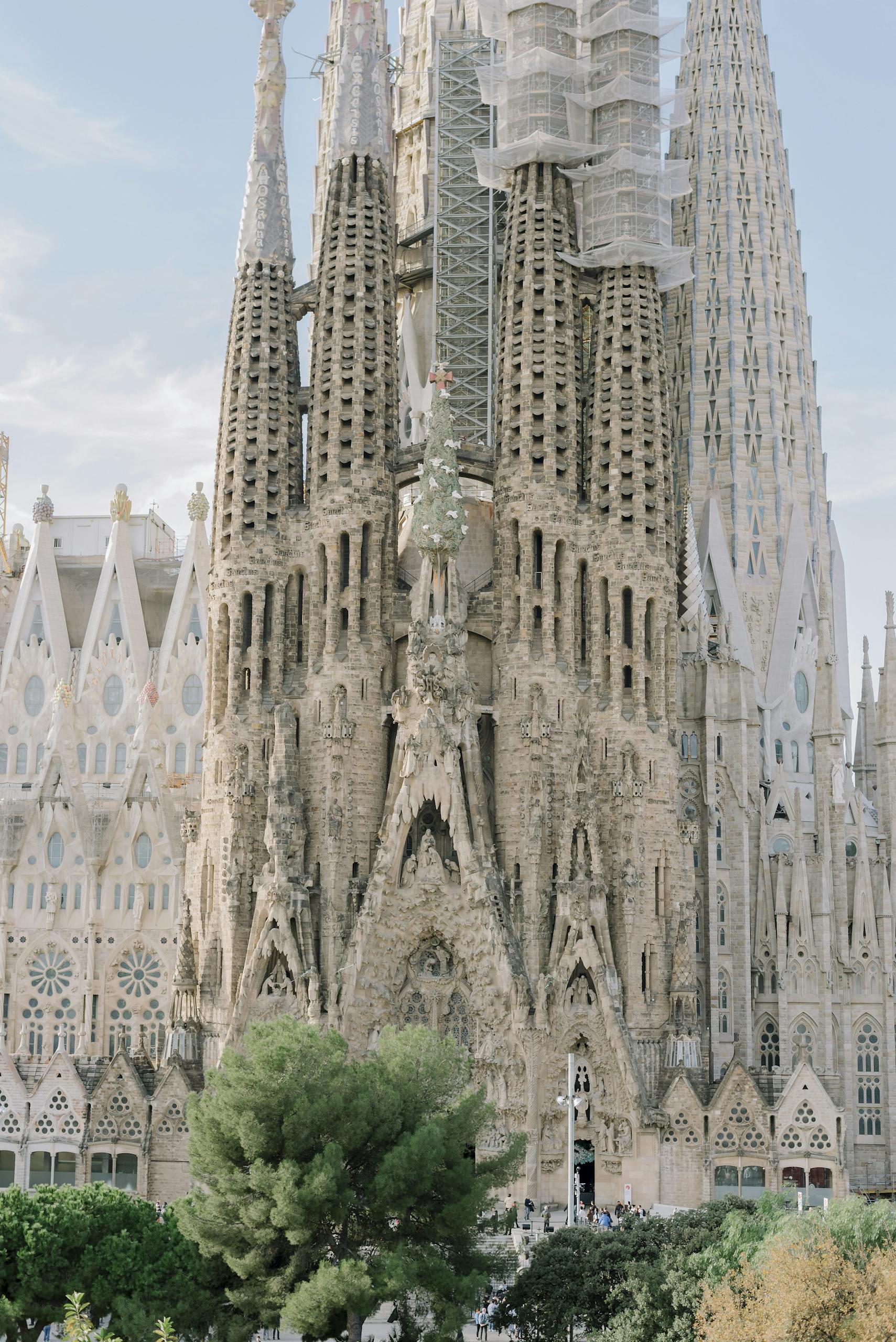 Explore the iconic gothic architecture of Sagrada Familia in Barcelona, Spain.