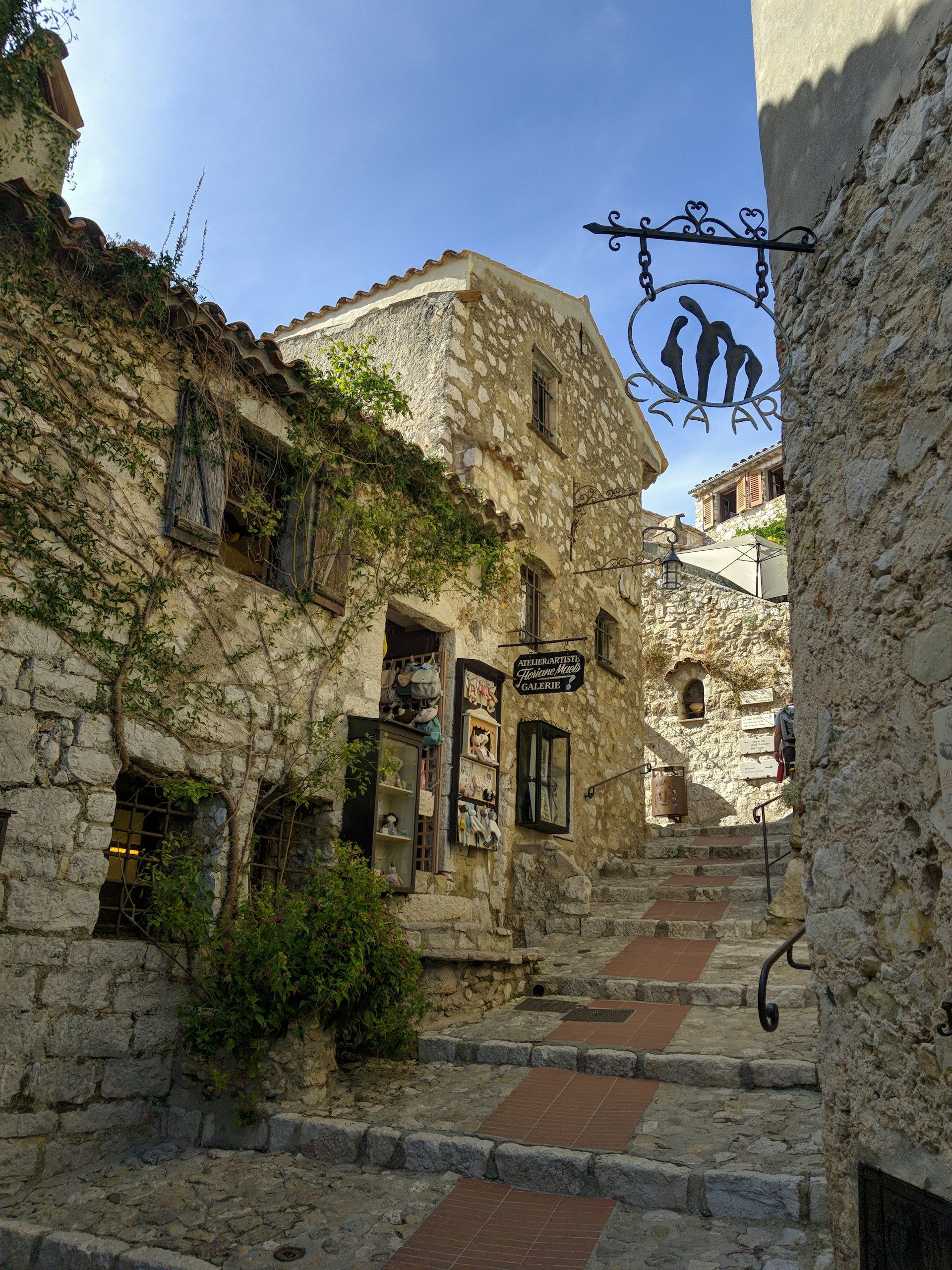 small residential street in south of france