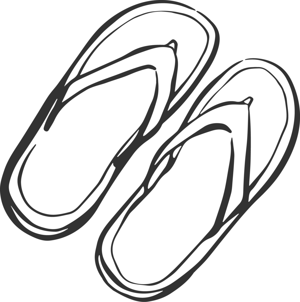 Flip flops illustration