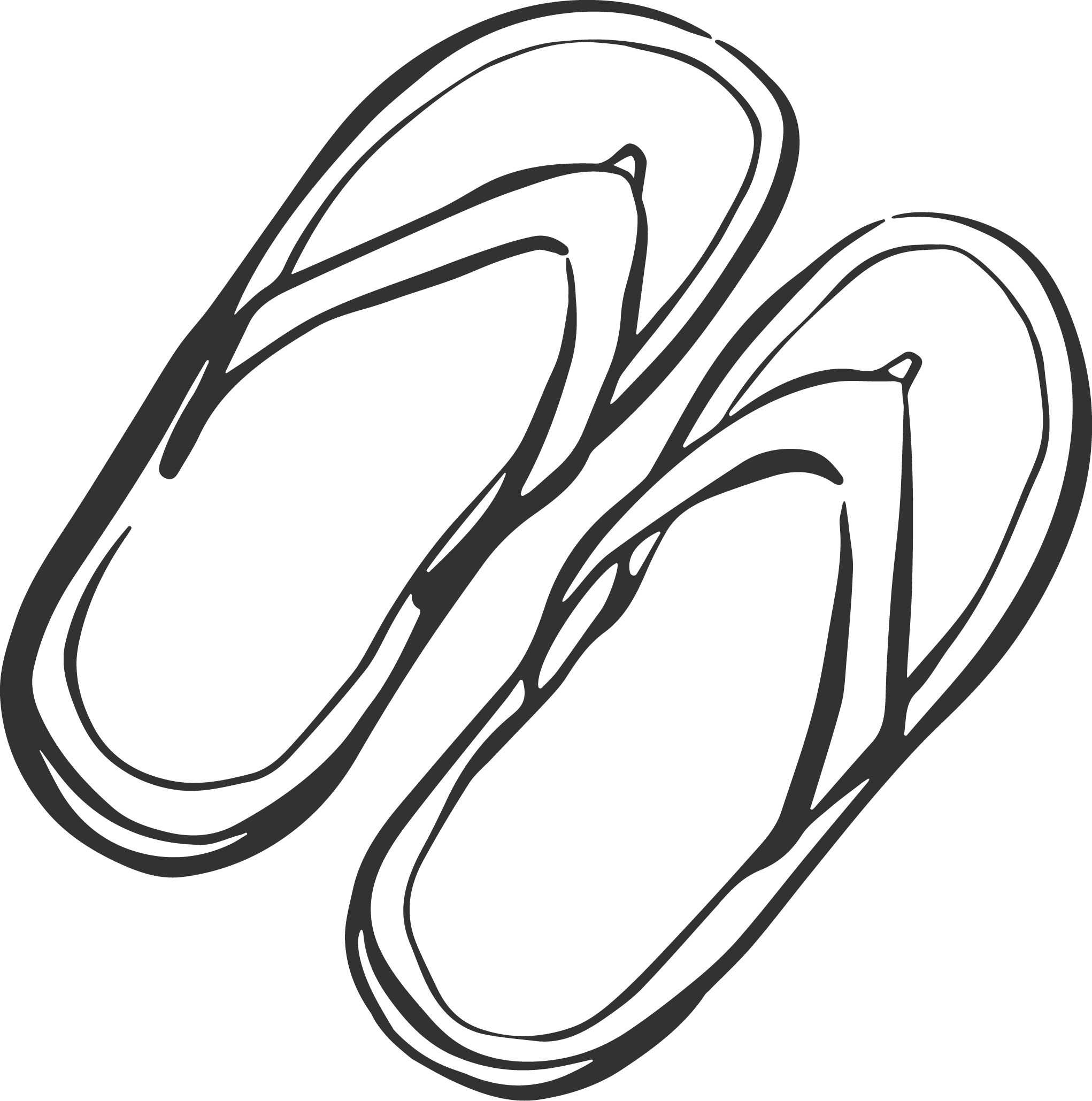 Flip flops illustration