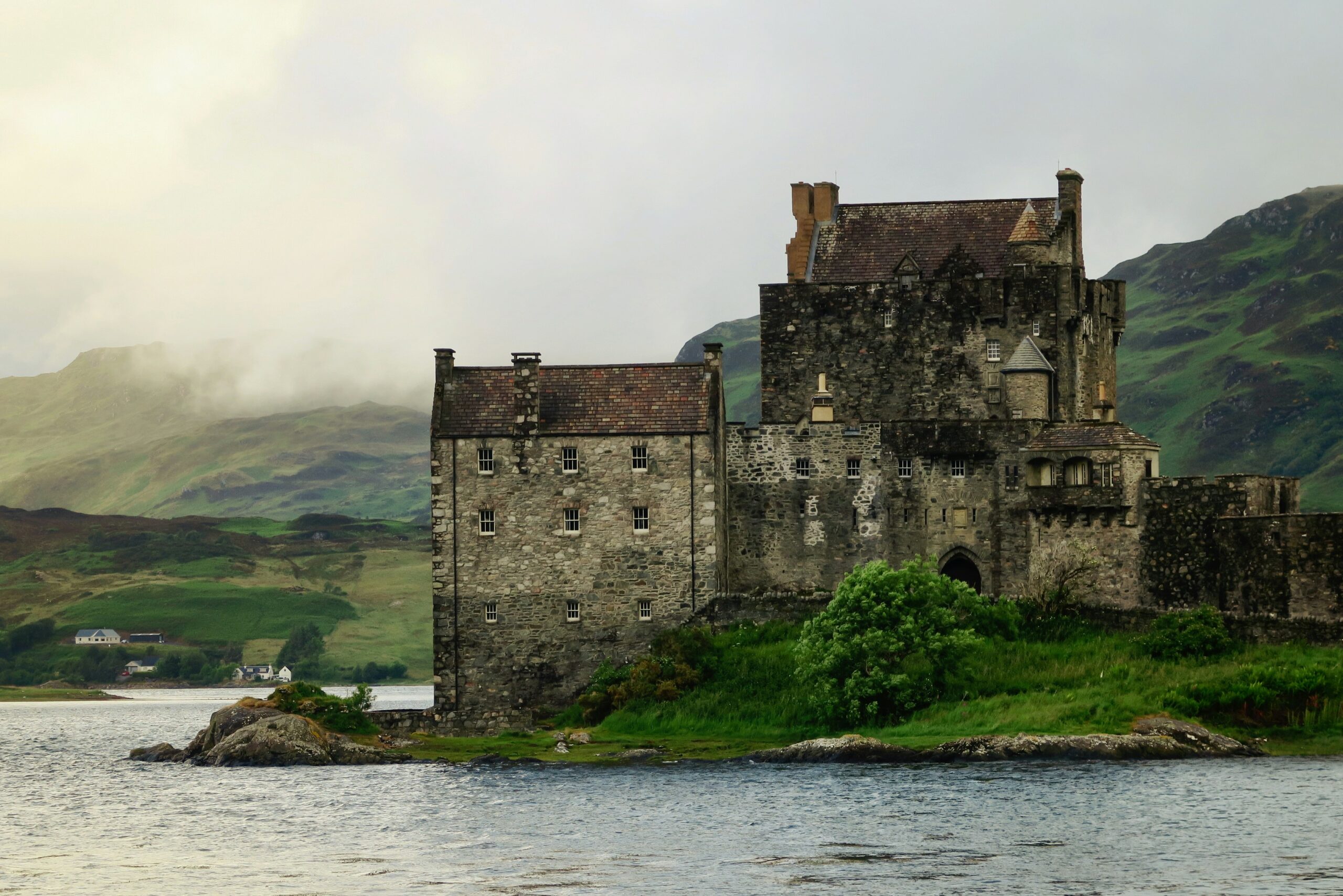 scenic view of Scottish Eilean Donan Castle
